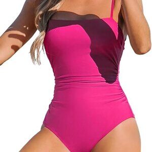Women’s One-Piece Swimsuit | Tummy Control , Spaghetti Straps
